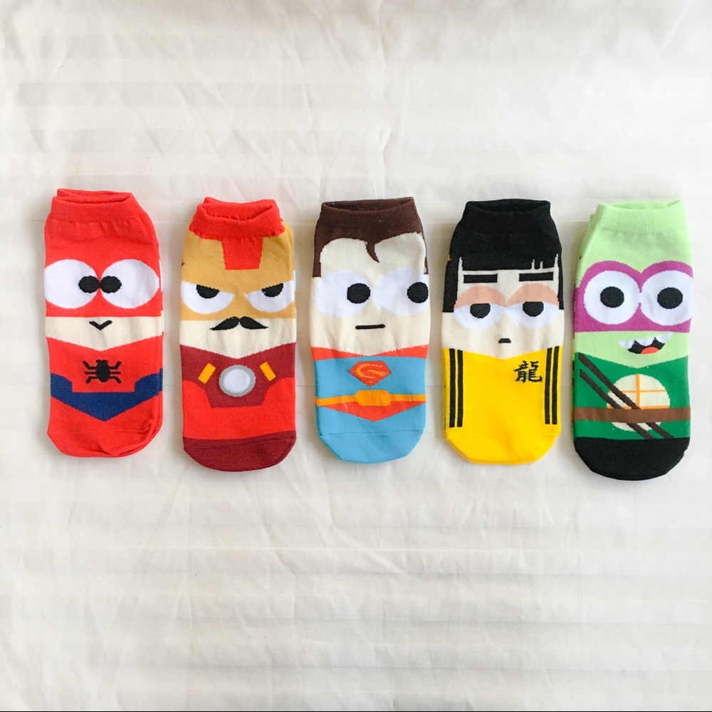 NEW Marvel and DC Comics Superhero Socks - Unisex
